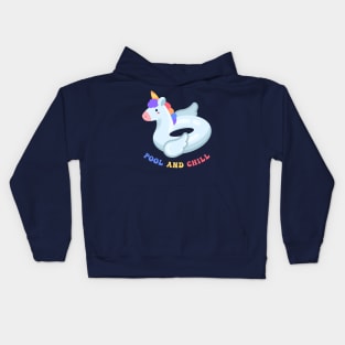 Pool and Chill with Unicorn Kids Hoodie